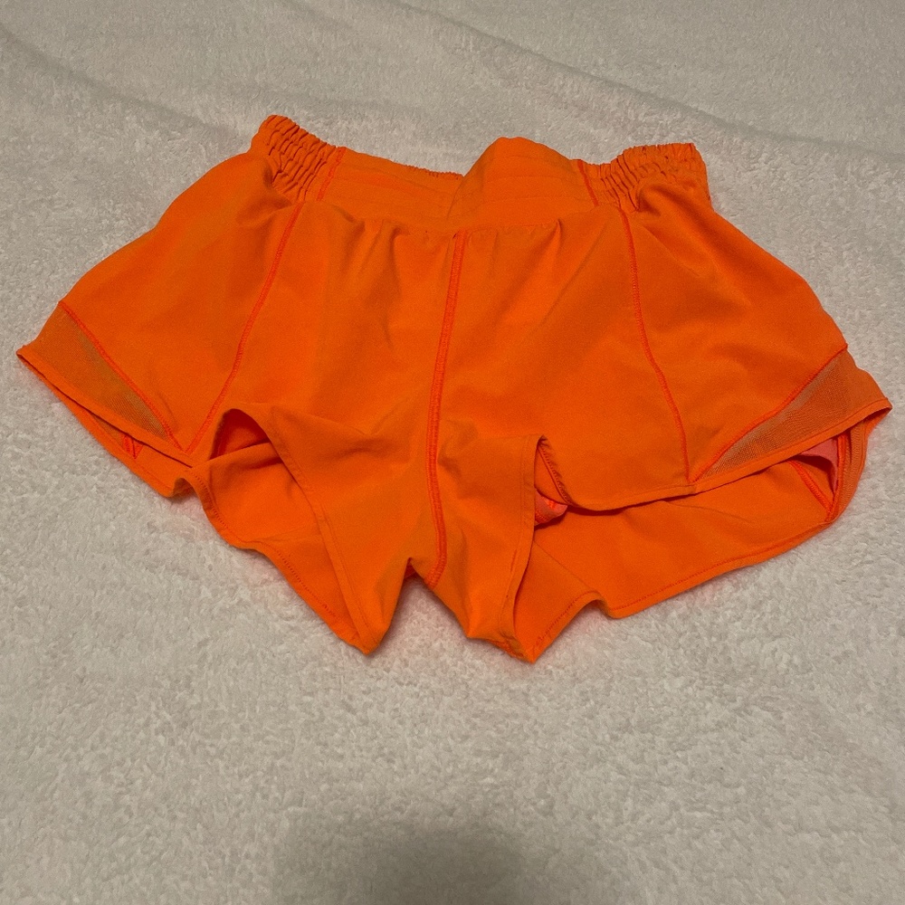 High rise 2.5 highlighter orange lulu Hotty hots!